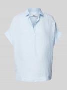 0039 Italy Regular Fit Leinenblusenshirt mit Kappärmeln Modell 'DERRY'...