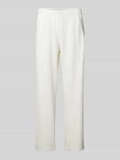 adidas Originals Straight Leg Sweatpants mit Strukturmuster in Weiss, ...