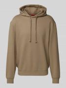 HUGO Oversized Hoodie mit Label-Detail Modell 'Dapo' in Taupe, Größe L
