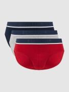 Schiesser Slip mit Label-Details Modell 'Rio' im 3er-Pack in Rot, Größ...