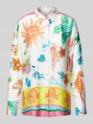 Emily Van den Bergh Regular Fit Bluse mit durchgehender Knopfleiste in...