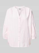 Emily Van den Bergh Regular Fit Hemdbluse mit 3/4-Arm in Rose, Größe 4...