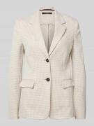 Windsor Blazer mit Brustleistentasche in Beige, Größe 38