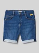 Steiff Jeansshorts aus reiner Baumwolle in Blau, Größe 104