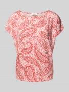 s.Oliver RED LABEL Relaxed Fit T-Shirt aus Viskose-Mix mit überschnitt...