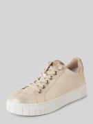 Marco Tozzi Sneaker mit Motiv-Badge in Beige, Größe 37