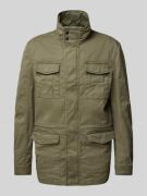 Christian Berg Men Parka mit Pattentaschen in Oliv, Größe L