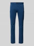BOSS Orange Slim Fit Chino mit Gürtelschlaufen in Royal, Größe 31/32