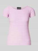 Emporio Armani T-Shirt mit Rundhalsausschnitt in Pink, Größe L