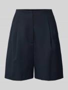 Marc O'Polo Regular Fit Bermudas mit Bundfalten in Marine, Größe 38
