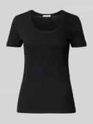 Marc O'Polo Shaped Fit T-Shirt aus reiner Baumwolle in BLACK, Größe L