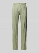 Marc O'Polo Tapered Leinenhose mit Bundfalte Modell 'OSBY JOGGER' in M...