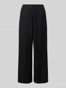 Marc O'Polo Denim Wide Leg Stoffhose mit verkürztem Schnitt in Black, ...