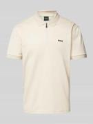 BOSS Green Poloshirt mit Label-Detail Modell 'Philix' in Beige, Größe ...