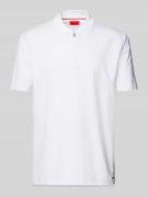 HUGO Regular Fit Poloshirt mit Label-Patch Modell 'Dekok' in Weiss, Gr...