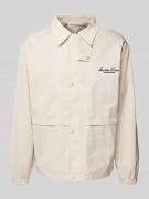 ANOTHER COTTON LAB Oversized Jacke mit Label-Stitching in Offwhite, Gr...
