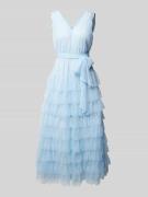 A-view Maxikleid mit Volants Modell 'Miranda' in Hellblau, Größe 34