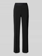 Cambio Stoffhose mit Bundfalte Modell 'AVA' in Black, Größe 32