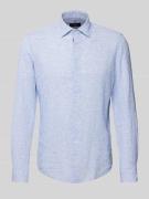 CINQUE Slim Fit Leinenhemd mit Kentkragen Modell 'STEVEN' in Sky, Größ...