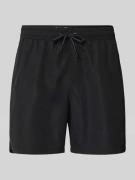 Emporio Armani Badehose mit elastischem Bund in Black, Größe L