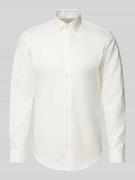 Jake*s Slim Fit Business-Hemd mit Kentkragen in Ecru, Größe 41/42