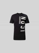 Dsquared2 Slim Fit T-Shirt aus reiner Baumwolle in Black, Größe L