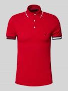 Tommy Hilfiger Slim Fit Poloshirt aus Baumwoll-Elasthan-Mix in Rot, Gr...