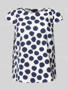 More & More Blusenshirt mit Rundhalsausschnitt in Weiss, Größe 44