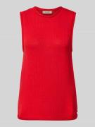 MOS MOSH Stricktop mit Rundhalsausschnitt Modell 'AUBIN' in Rot, Größe...