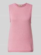 MOS MOSH Stricktop mit Rundhalsausschnitt Modell 'AUBIN' in Rosa, Größ...