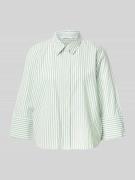 Tom Tailor Loose Fit Bluse mit Streifenmuster in Hellgruen, Größe 38