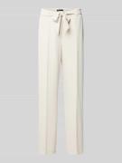 comma Stoffhose mit Gesäßtaschen in Beige, Größe 44/32