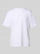 BOSS Green T-Shirt mit Label-Print in Weiss, Größe XXL