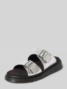 Dr. Martens Slides mit Dornschließen Modell 'JOSEF' in Silber, Größe 3...