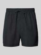 Emporio Armani Badehose mit elastischem Bund in Black, Größe M