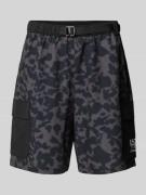 EA7 Emporio Armani Loose Fit Cargoshorts mit Label-Print Modell 'TRAIN...