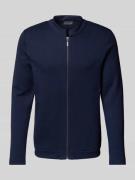 Hanro Sweatjacke mit Stehkragen in Dunkelblau, Größe L
