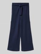 s.Oliver RED LABEL Loose Fit Weite Hose aus Viskose-Mix in Marine, Grö...