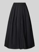 Christian Berg Woman Selection Midirock mit gelegten Falten in Black, ...