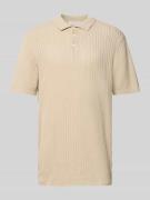 Casual Friday Regular Fit Poloshirt mit Strukturmuster Modell 'Karl' i...