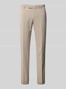 MCNEAL Slim Fit Anzughose mit Strukturmuster in Beige, Größe 102