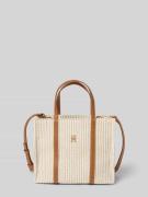 Tommy Hilfiger Crossbody-Strand-Tasche aus Baumwollmix in Beige, Größe...