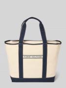 Tommy Hilfiger Strandtasche aus Baumwolle in Dunkelblau, Größe 1
