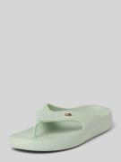 Tommy Hilfiger Vorgeformter Zehentrenner mit Logo-Detail in Hellgruen,...
