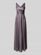 TROYDEN COLLECTION Abendkleid in Wickel-Optik in Flieder Melange, Größ...