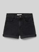 Mango Regular Fit Jeansshorts im 5-Pocket-Design Modell 'chip' in Blac...