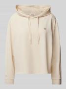 s.Oliver RED LABEL Relaxed Fit Hoodie aus Baumwoll-Mix in Beige, Größe...