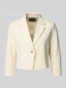 s.Oliver BLACK LABEL Shaped Fit Kurzblazer mit 3/4-Ärmeln in Offwhite,...