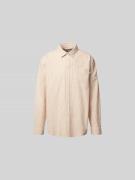 Wood Wood Relaxed Fit Freizeithemd mit Brusttasche in Weiss, Größe L