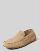 Marc O'Polo Slipper aus Rindsvelours in Sand, Größe 42